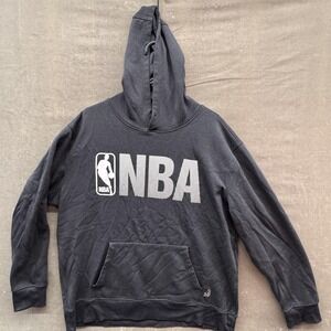 NBA Sweatshirt Hoodie Mens 2XL Black NBA Basketball Pullover Kangaroo Pocket